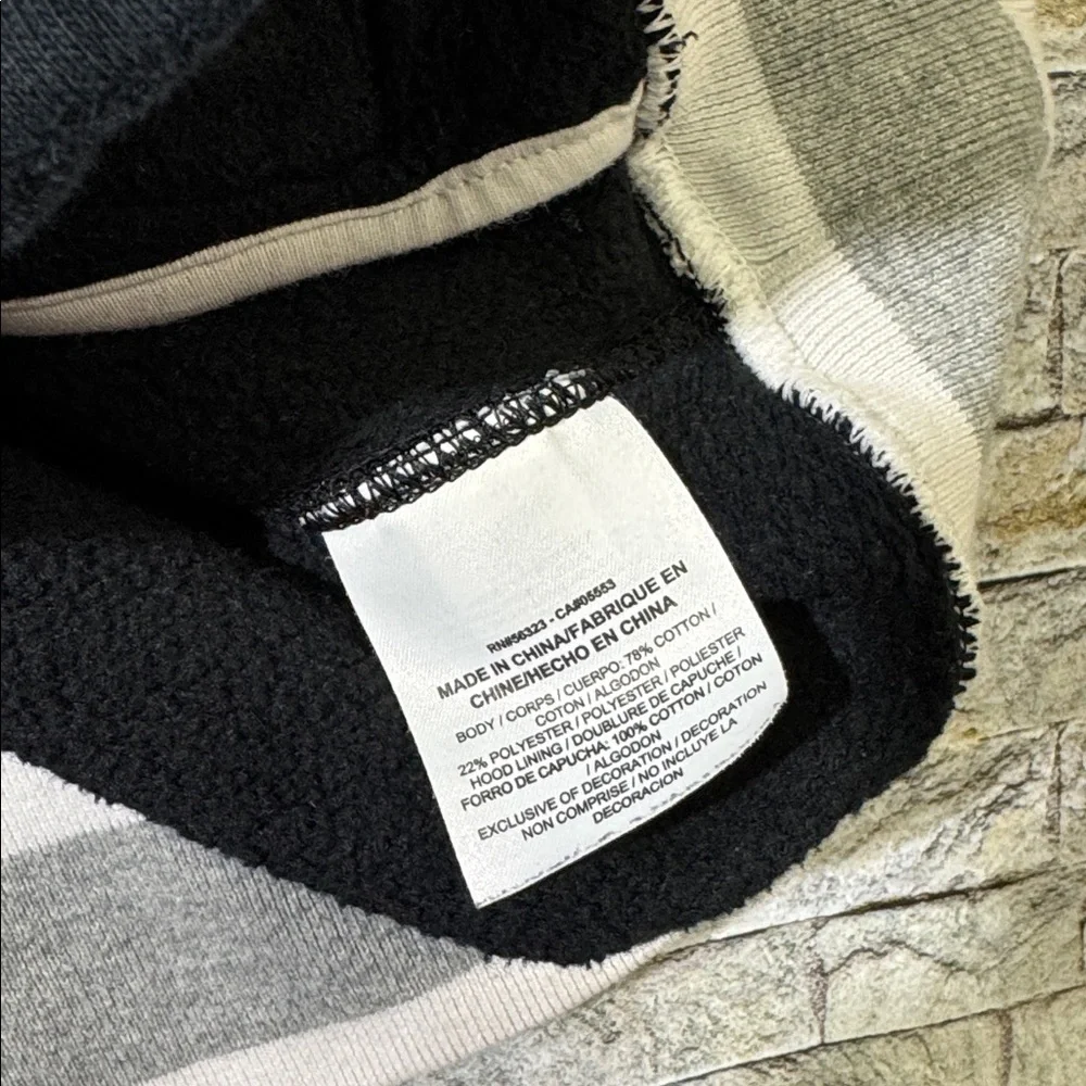 Jordan mens M Medium black button snap fleece sweatshirt hoodie EUC